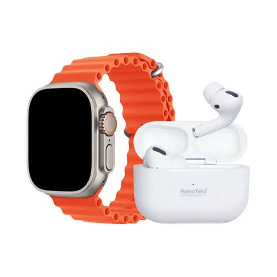 I20 Ultra Max Suit (10 in 1) Smart Watch + Earbuds Master Copy with 7 straps (ALLOW TO OPEN)