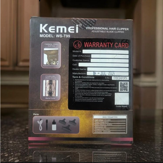 Original Kemei T99 Metal Body Trimmer (6 Month Warranty) Allow to Open