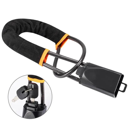 Universal Car Seat Belt Steering Wheel Steel Wire Lock (ALLOW TO OPEN)