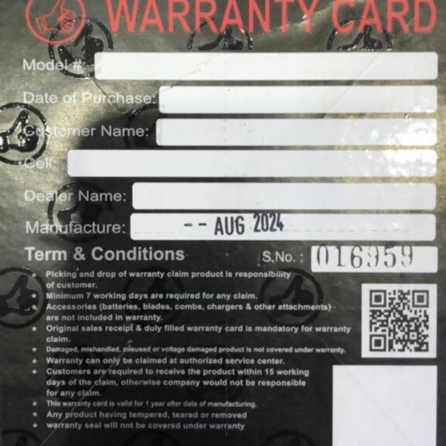 Original Kemei KM-1021 Flawless Shaving Trimmer (6 Month Warranty) Allow to open