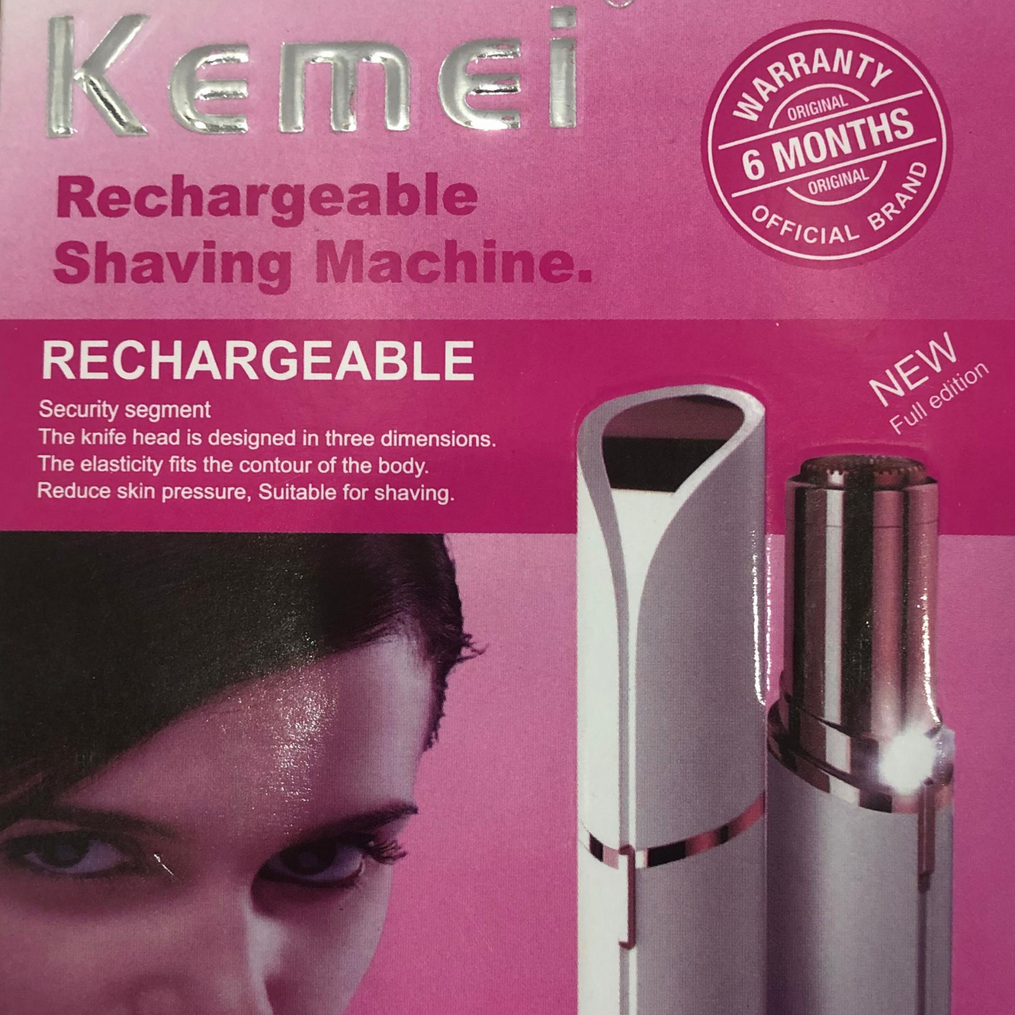 Original Kemei KM-1021 Flawless Shaving Trimmer (6 Month Warranty) Allow to open