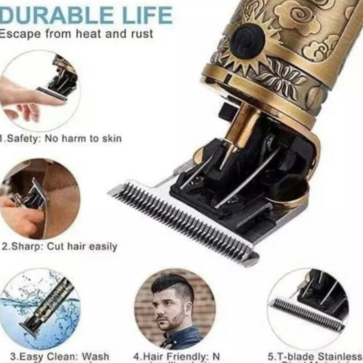 Original Kemei T99 Metal Body Trimmer (6 Month Warranty) Allow to Open