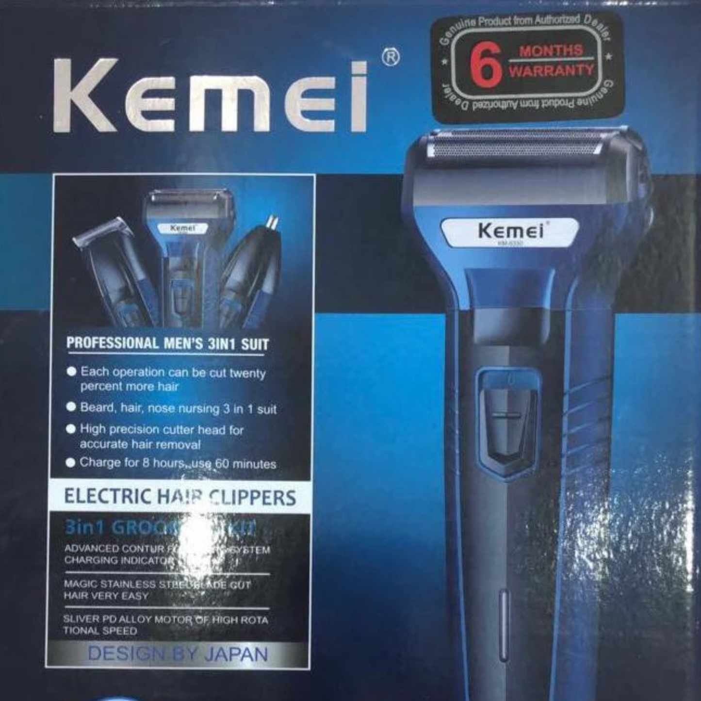 Original Kemei KM-6330 (3 In 1) Grooming Kit (6 Month Warranty) ALLOW TO OPEN