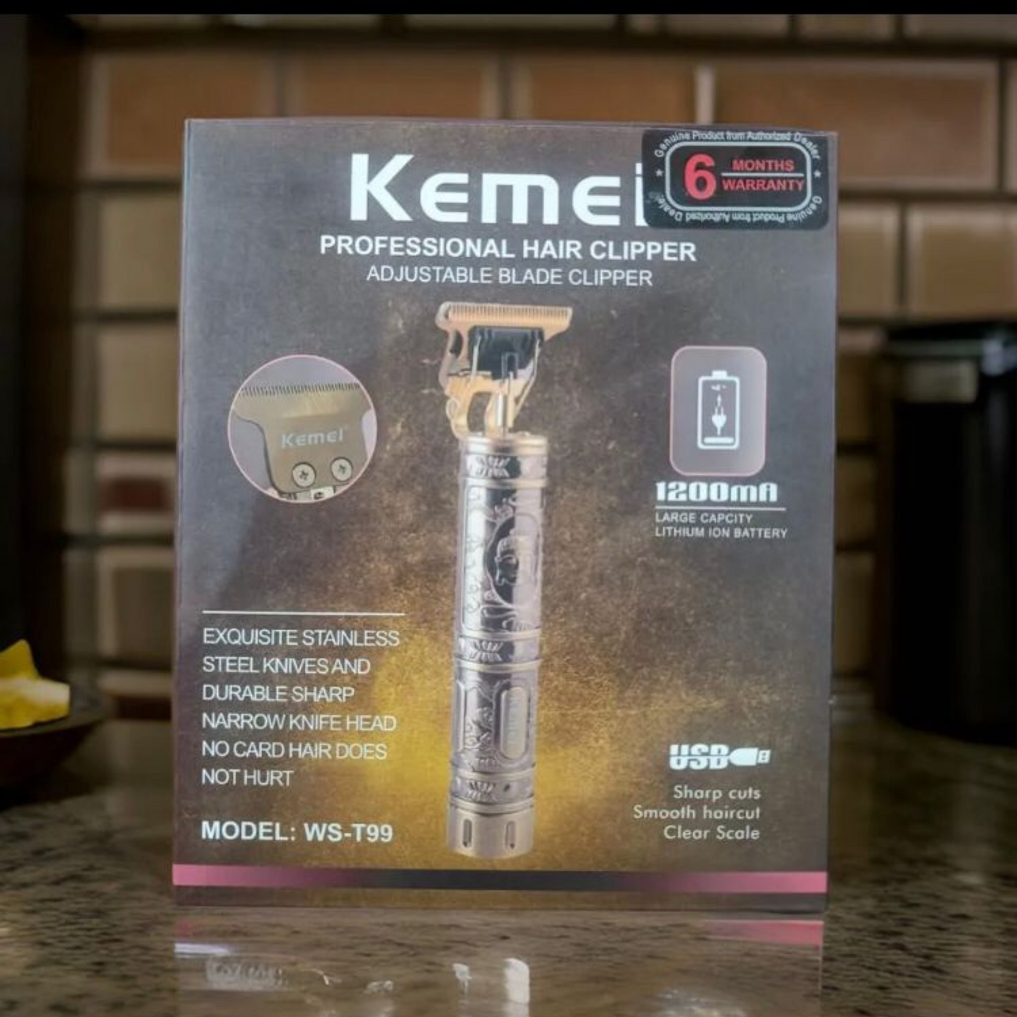 Original Kemei T99 Metal Body Trimmer (6 Month Warranty) Allow to Open