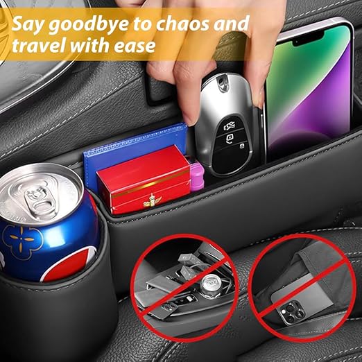 Imported Pack Of 2 Car Seat Gap Filler (Allow to Open)