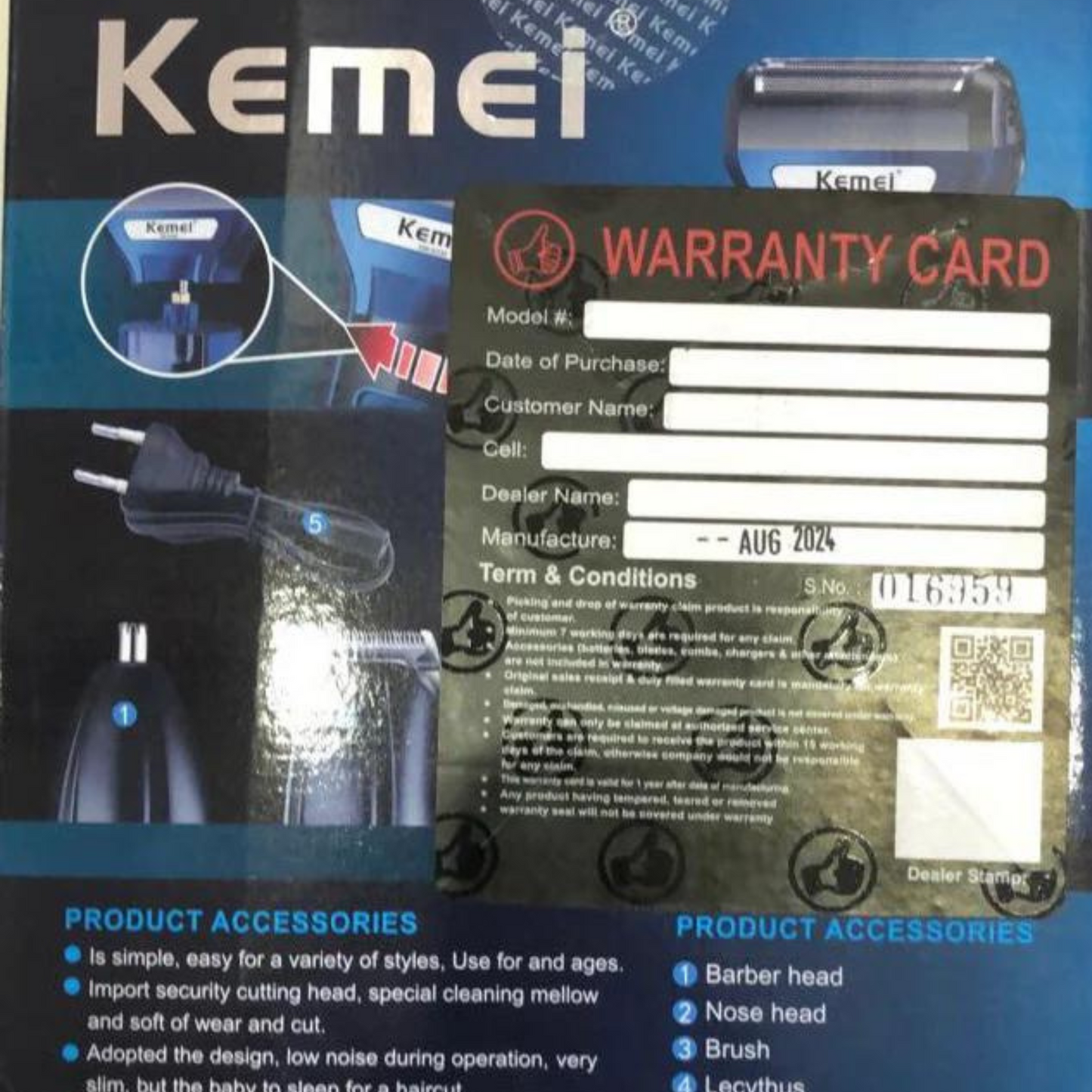 Original Kemei KM-6330 (3 In 1) Grooming Kit (6 Month Warranty) ALLOW TO OPEN